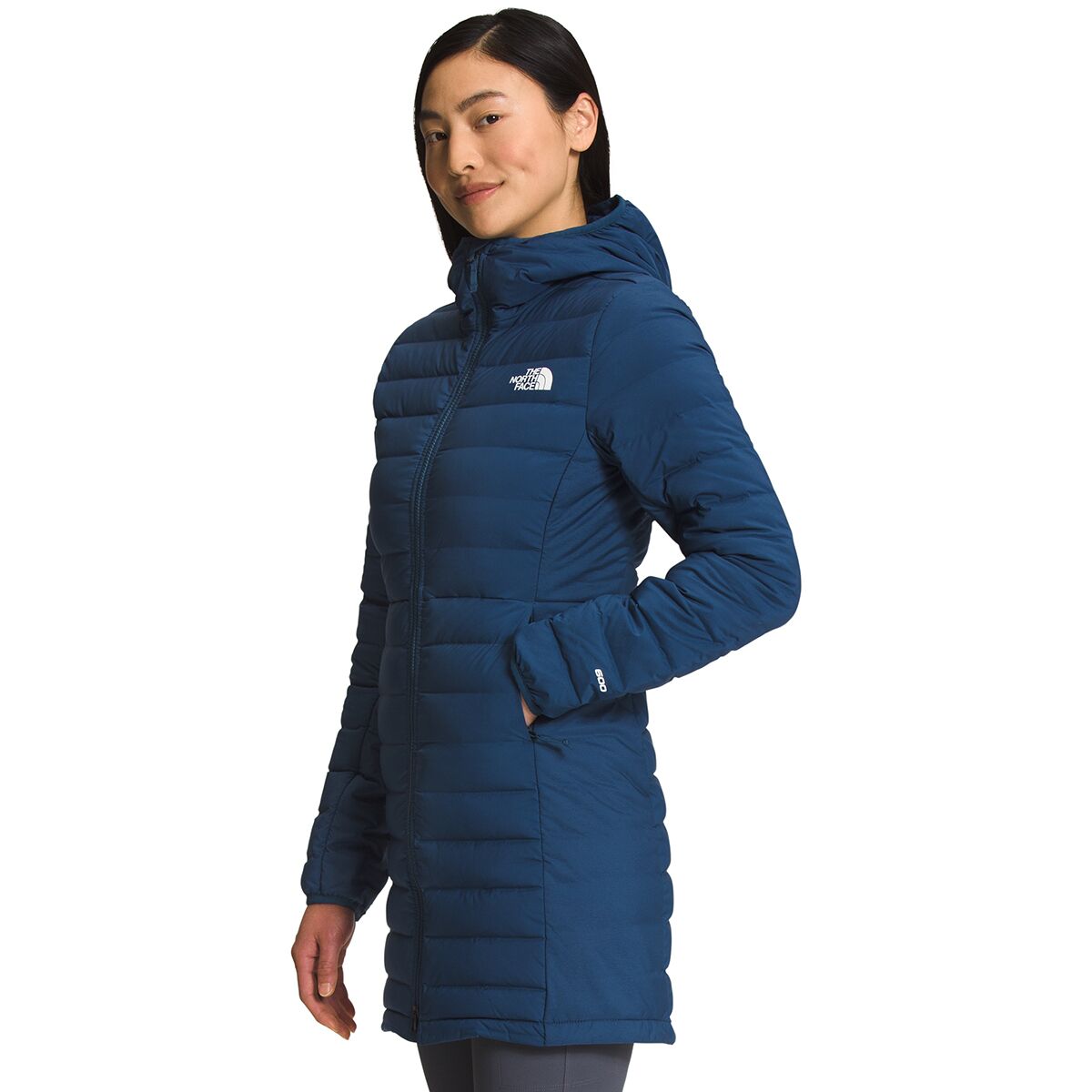 North face stretch hot sale down parka navy