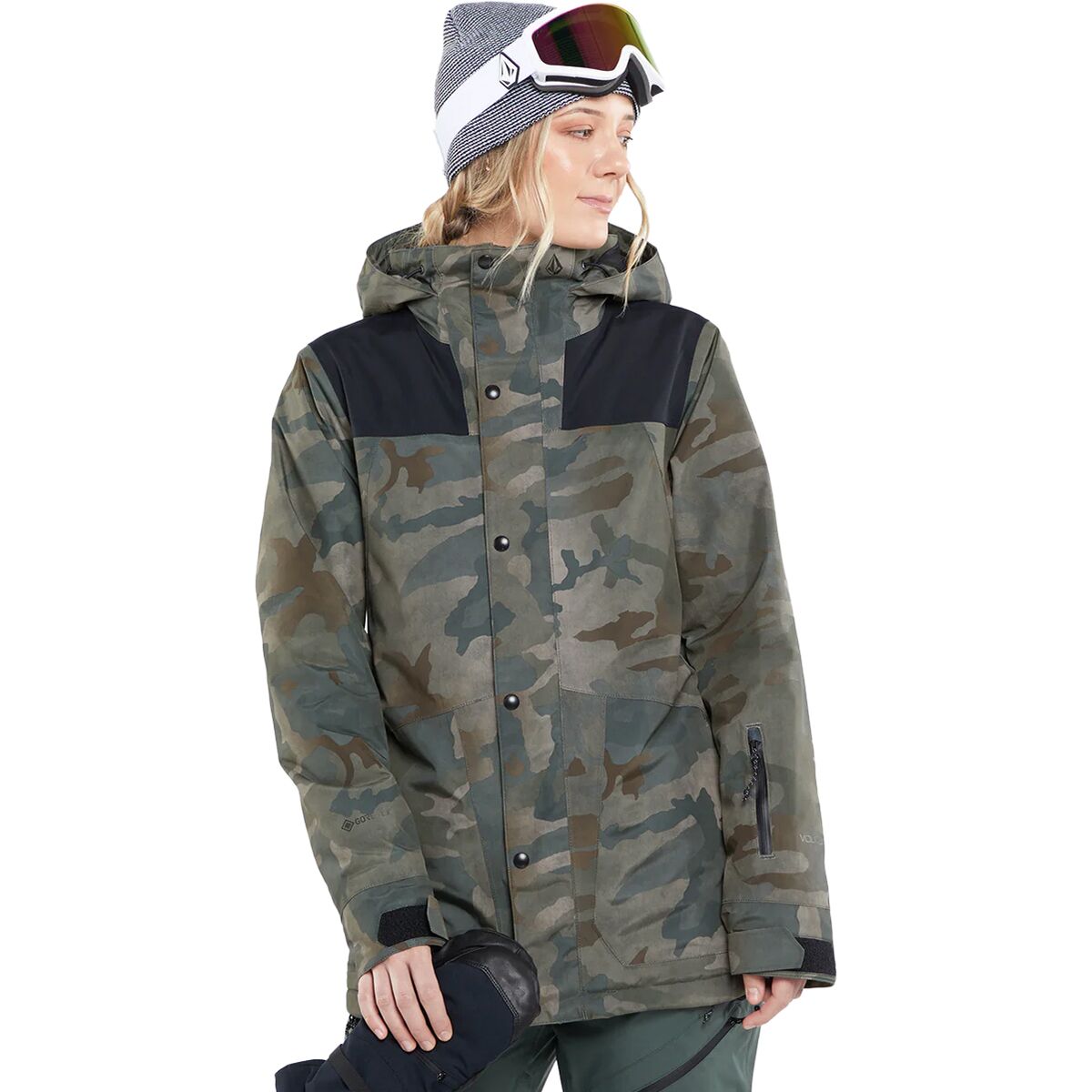 Womens camo sales snowboard jacket