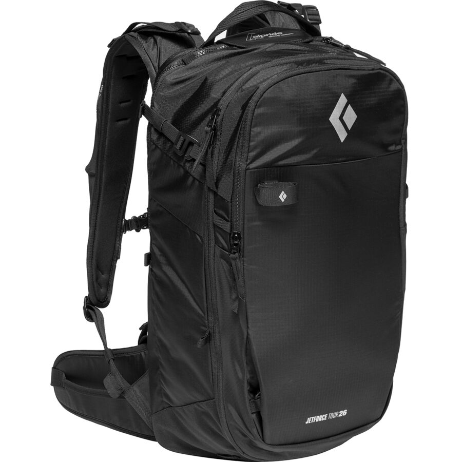 Black fashion diamond airbag backpack