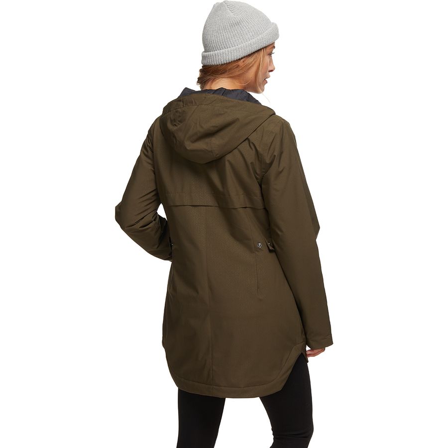 columbia women's here and there trench rain jacket