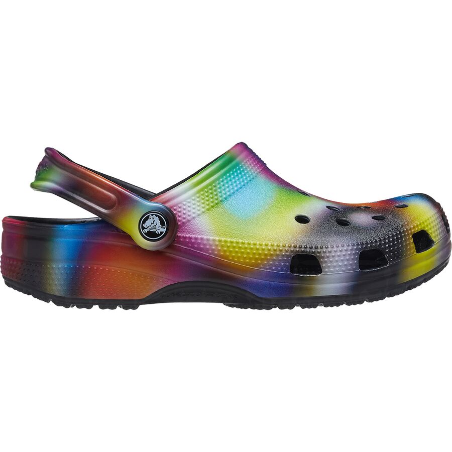 Tie dye 2024 fleece crocs