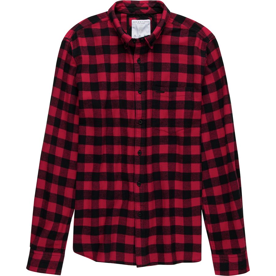 Nama Denim Buffalo Check Flannel Work Shirt (Red/Blue) M