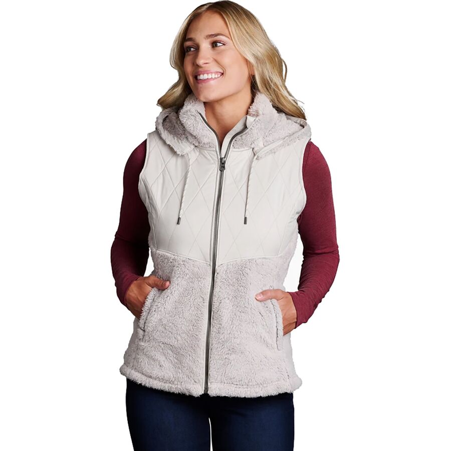 Kuhl, Jackets & Coats, Kuhl Vail Colorado Women Large Fuzzy Jacket Full  Zip White