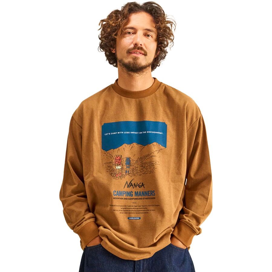 Nanga Eco Hybrid Camping Manners Print Sweatshirt - Men's - Men