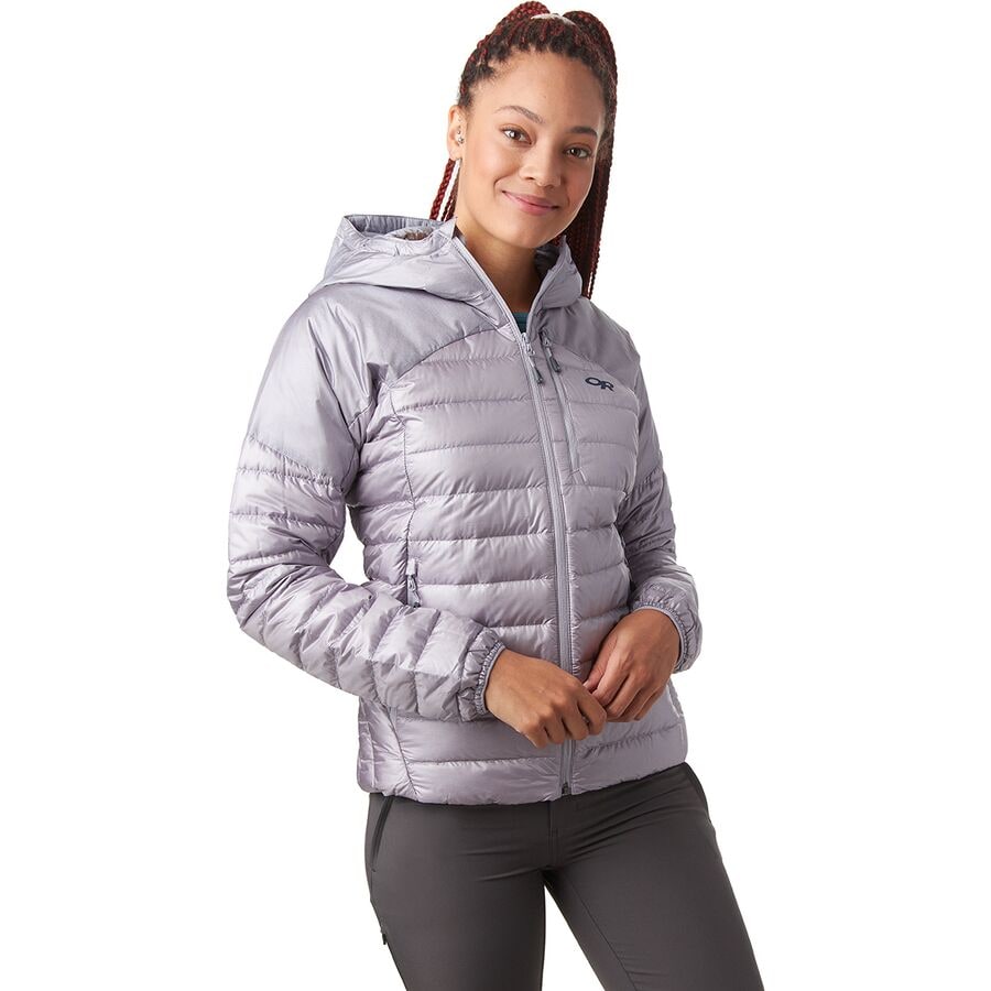 helium down hood jacket