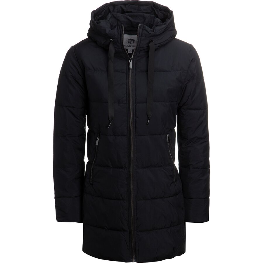 mckinley men's grafton down look parka jacket black