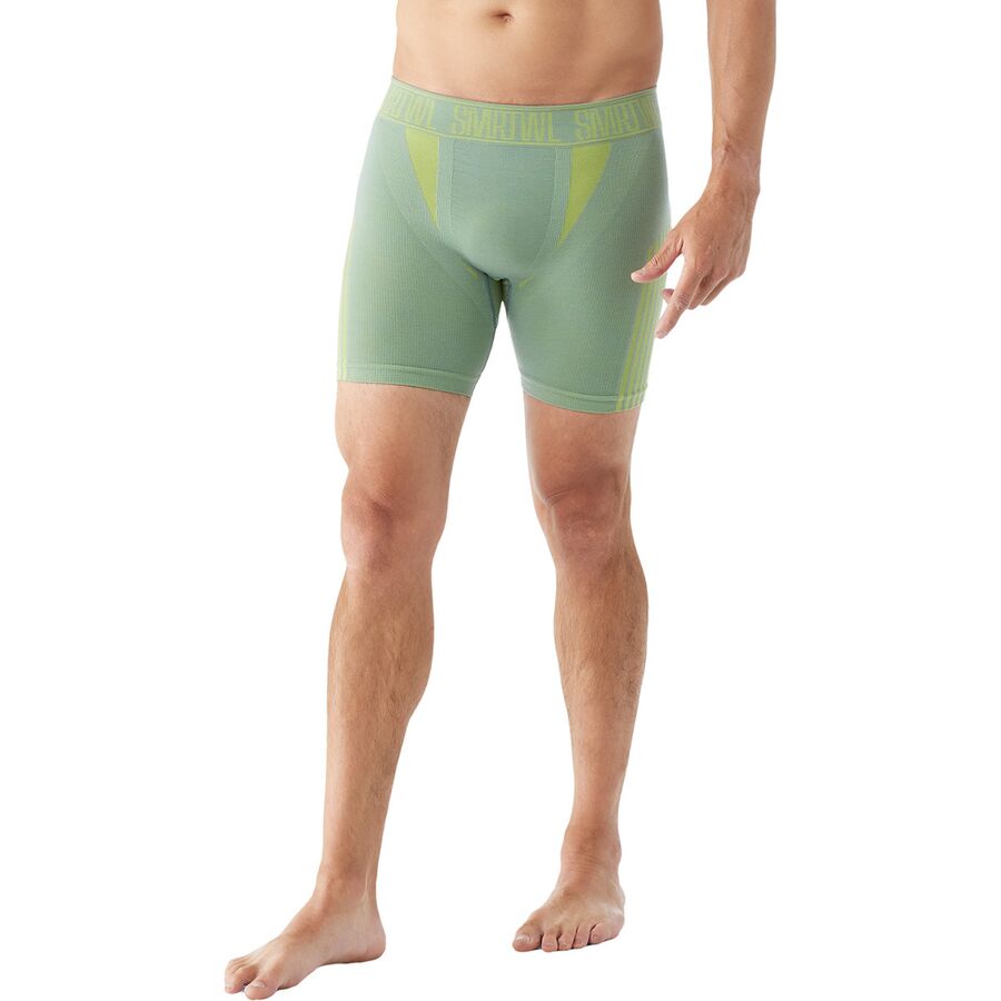 Smartwool Intraknit 6in Boxer Brief - Men's, Lead, S at