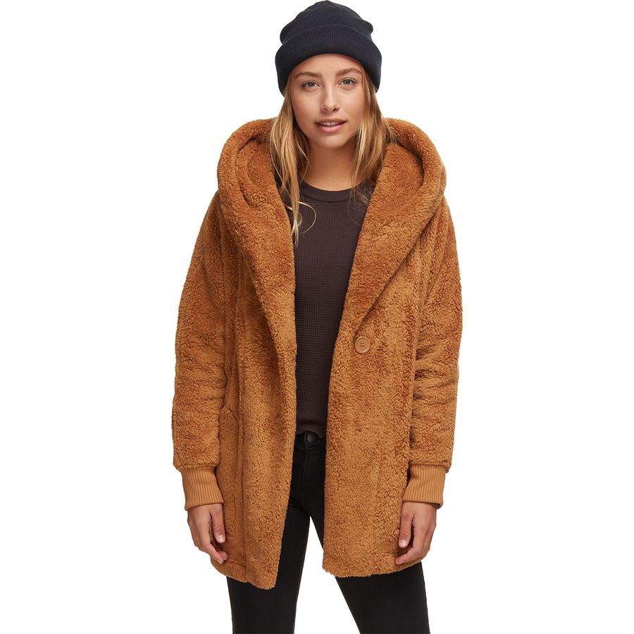 Women's fleece wrap clearance jacket