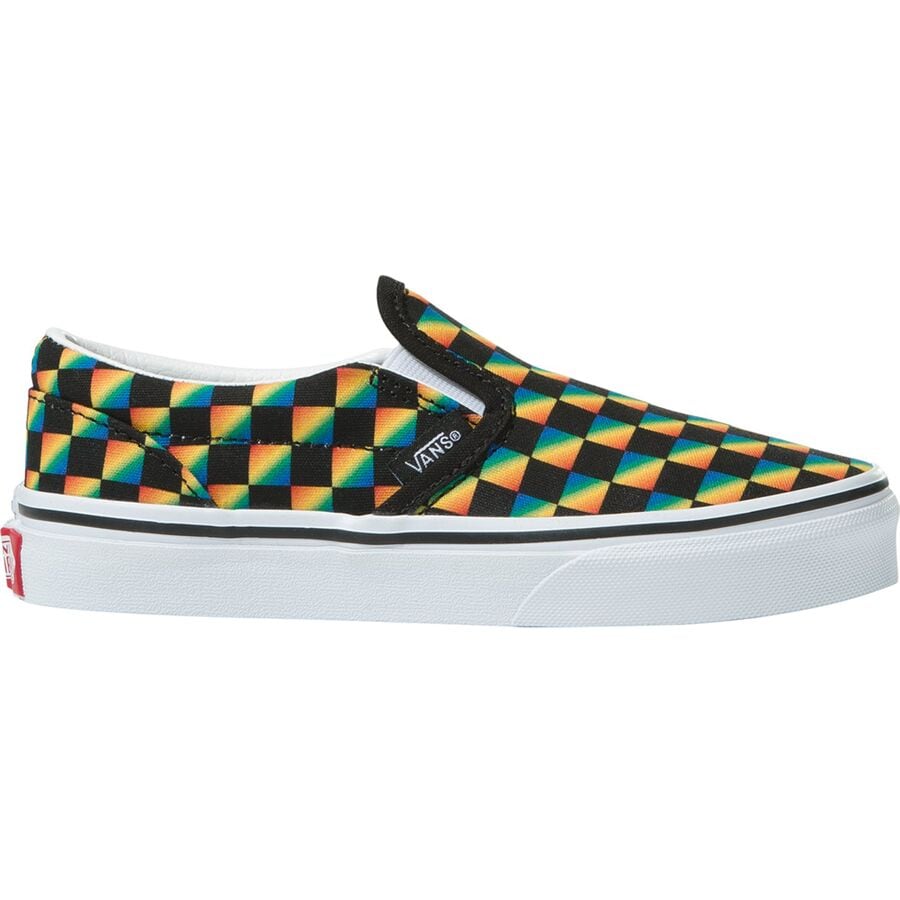 Rainbow slip ons vans online