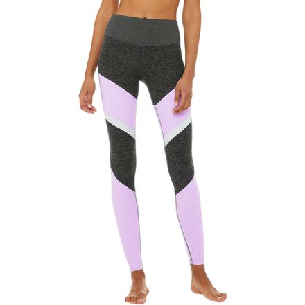 Womens Alo Yoga grey Alosoft 7/8 Highlight Leggings