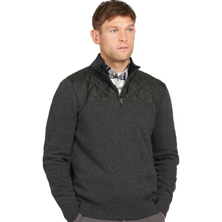 Barbour Essential Diamond Quilt Half-Zip Sweater - Men's - Men