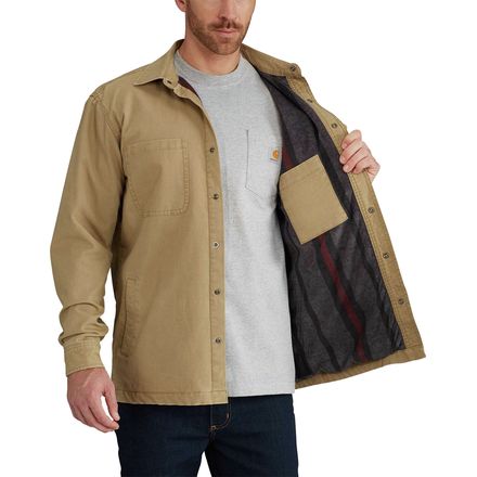 rugged flex rigby shirt jac fleece lined