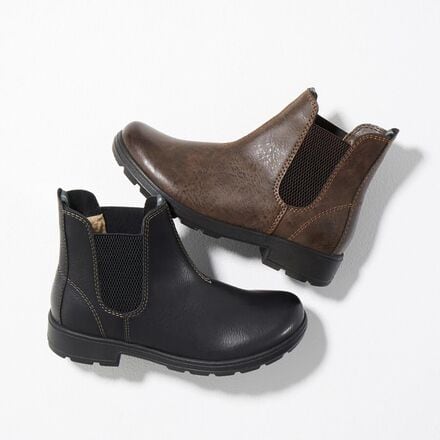 eastland baja faux shearling lined chelsea boot