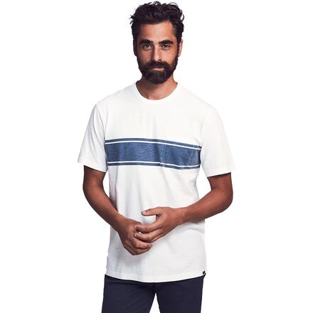 Faherty Surf Stripe Pocket T-Shirt - Men's - Men