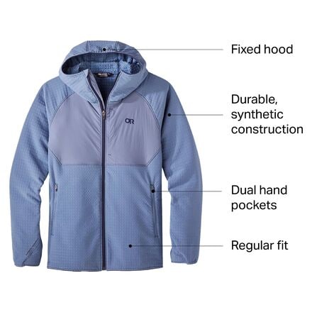 Men's vigor hybrid hooded jacket sale