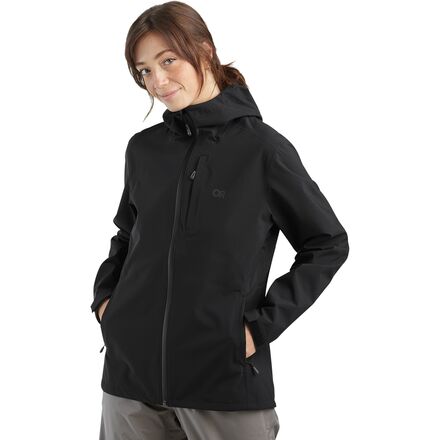Avalanche Women's Packable Water Repellant Rain Jacket With Zipper