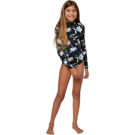 Girls Long Sleeve Surf Suit (One Piece Bodysuit)