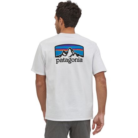 Patagonia P-6 Logo Responsibili-Tee T-Shirt White, Patagonia Baseball  Shirt