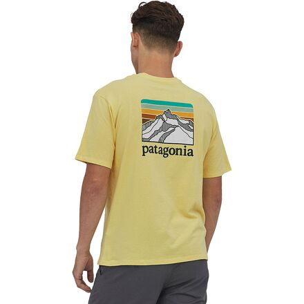 Patagonia Men's Line Logo Ridge Pocket Responsibili-Tee : Cone Brown