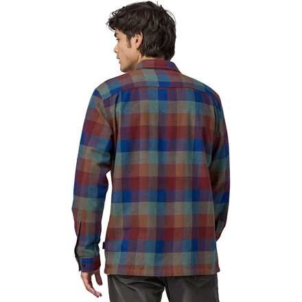 Patagonia Organic Cotton MW Long-Sleeve Fjord Flannel Shirt - Men's Forage: Plume Grey, XS