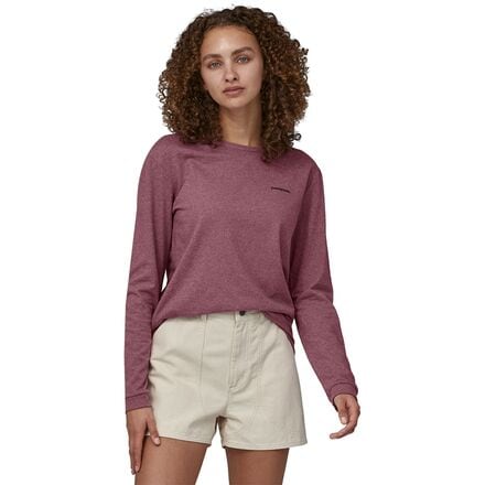 Patagonia Women's Long-Sleeved P-6 Logo Responsibili-Tee®