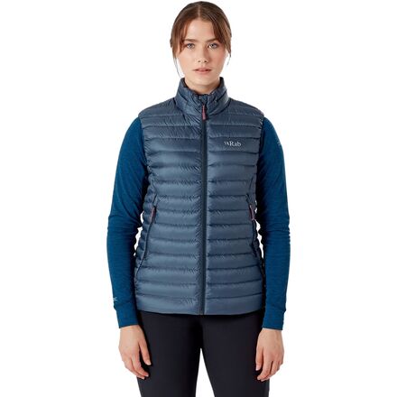 rab microlight vest womens steel