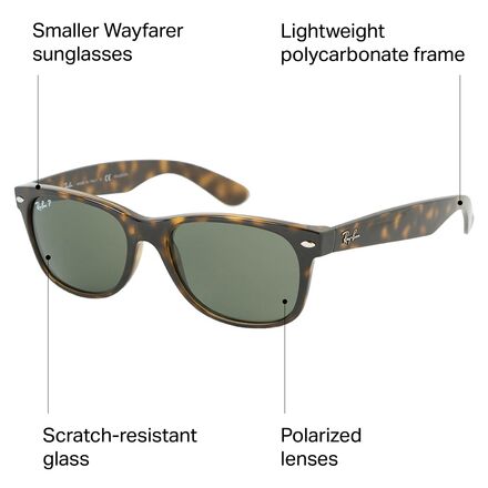 Ray-Ban Wayfarer Polarized Sunglasses - Walmart.com