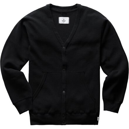 Reigning Champ Flatback Waffle Knit Thermal Cardigan - Men's - Men