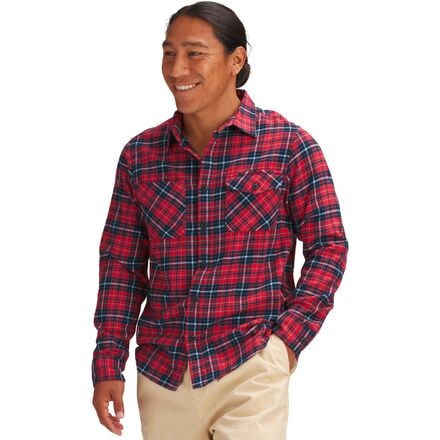 Stoic Men's Daily Flannel in Rust Plaid - Size: XL