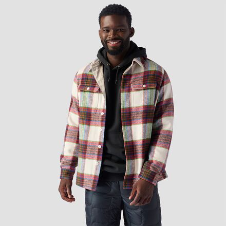 men's plaid fleece jacket