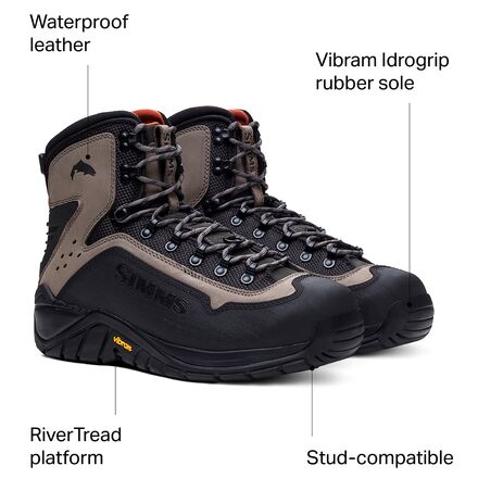 Simms G3 Guide Boot - Vibram - Steel Grey 7