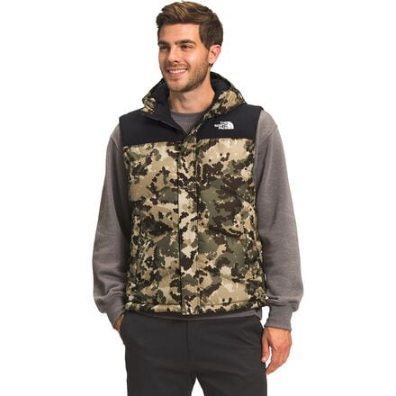 The north face outlet camo gilet