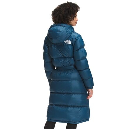 women's nuptse belted long parka