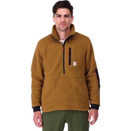 Topo Design Mountain Fleece in forest/sand pullover large store