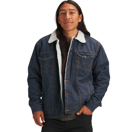 Sherpa lined wrangler sales jacket